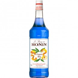 Сироп Блю Курасао «Монин»; стекло; 1л; D=8, H=33см