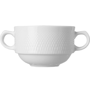 Бульонная чашка «Портофино»; фарфор; 360мл; D=105, H=70, L=115мм; белый