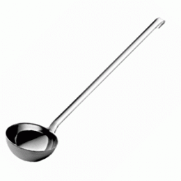 Половник; сталь; 50мл; D=6.5, H=2.5, L=28см; металлический 