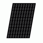 Форма кондитерская  «Прямоуг. » [120шт]; силикон, стеклопластик ; H=0.2, L=4.5, B=1.5см