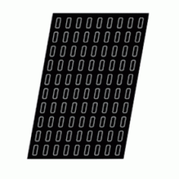 Форма кондитерская  «Прямоуг. » [120шт]; силикон, стеклопластик ; H=0.2, L=4.5, B=1.5см