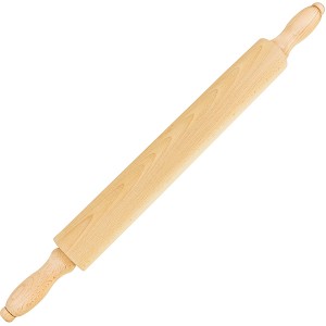 Скалка с вращ. ручкой; бук; D=6, L=47/27см; древесный 