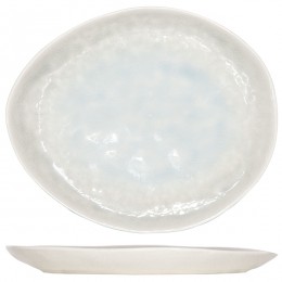 Тарелка овальная; керамика; L=19, 5, B=16см; белый