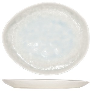 Тарелка овальная; керамика; L=19, 5, B=16см; белый