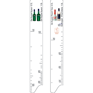Линейка «Ди Кайпер 0. 5. 0. 7, 1л»; пластик; L=28, B=2см; белый