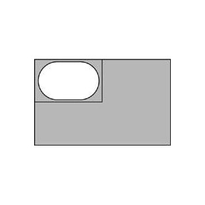 Гастроемкость (1/4); полипропилен ; 2л; H=6, L=26.5, B=16.2см; белый