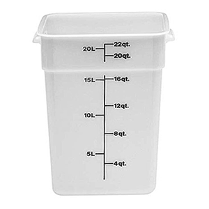 Контейнер; полиэтилен; 20.8л; H=40, L=25.6, B=31см; белый