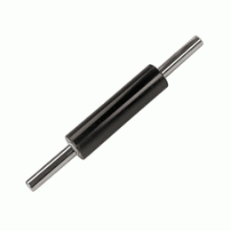Скалка; антипригарное покрытие , сталь нержавеющая ; L=48/25, B=6.5см; черный, металлический 
