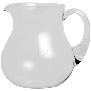 Кувшин; стекло; 1л; D=140, H=152, L=165, B=4мм; прозрачный 