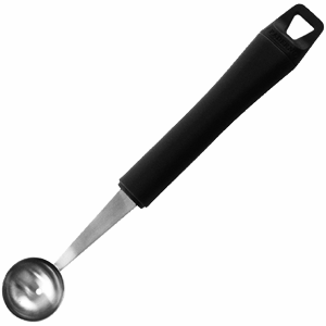 Нож-нуазетка «Шар»; сталь, полипропилен ; D=30, H=15, L=185/58мм; черный, металлический 