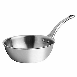 Сотейник; сталь нержавеющая ; 1.6л; D=20, H=7.4, L=38см; металлический 