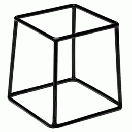 Подставка для фуршетн. блюд; металл; H=18, L=18, B=18см; черный