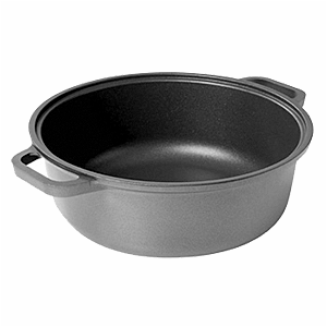 Кастрюля; алюм.литой, тефлон; 2, 25л; D=20, H=11, B=29см; черный
