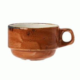 Чашка кофейная «Крафт»; фарфор; 100мл; D=65, H=50, L=85мм; терракот