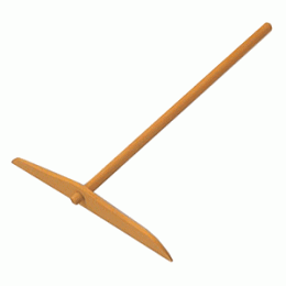 Шпатель плоский для приг. блинов; дерево; L=24, B=18см; бежевый 