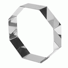 Форма кондитерская  8-угольная; сталь нержавеющая ; H=4, L=24, B=24см