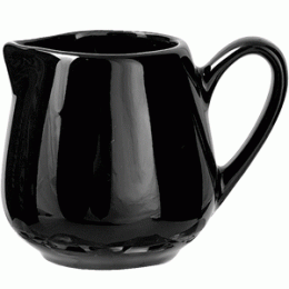 Молочник «Кунстверк»; фарфор; 90мл; D=40, H=60, L=85, B=40мм; черный