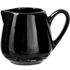 Молочник «Кунстверк»; фарфор; 90мл; D=40, H=60, L=85, B=40мм; черный
