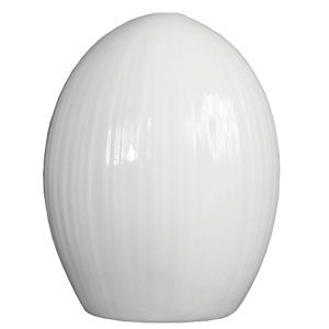 Солонка «Спайро»; фарфор; D=55, H=75мм; белый