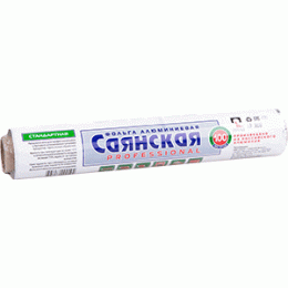 Фольга рулон 10мкм 100м; алюминий ; B=30см; металлический 