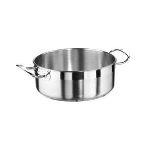 Кастрюля без крышки ; сталь; 3, 75л; D=240, H=95, L=360, B=250мм; металлический 