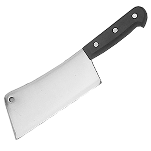 Топорик для мяса; сталь нержавеющая , пластик; L=18/29см; черный, металлический 