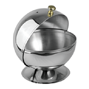 Сахарница; сталь; 200мл; D=12, 5, H=14, 2см; металлический 