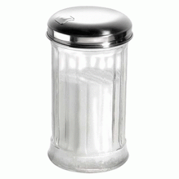 Сахарница; стекло; 320мл; D=7.5, H=13.5см; прозрачный 