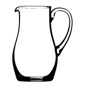 Кувшин; стекло; 1л; D=11, 3, H=19, L=15, 3см; прозрачный 