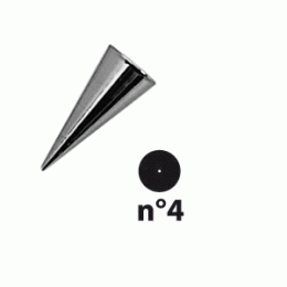 Насадка кондитерская  для декора №4 D=3. 5мм; сталь; D=3.5мм