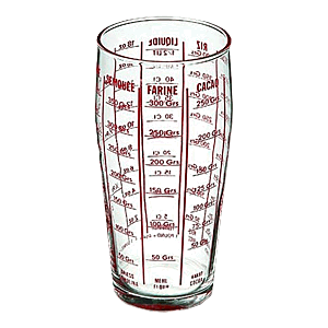 Мерный стакан; стекло; 0.6л; D=8, H=16см; прозрачный 