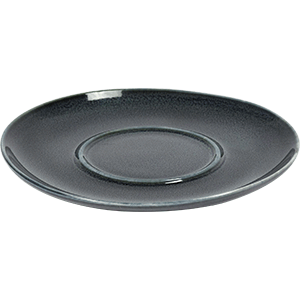 Блюдце; керамика; D=135/60, H=12мм; синий
