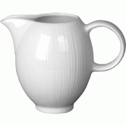 Молочник «Спайро»; фарфор; 285мл; D=50, H=105, L=145, B=95мм; белый