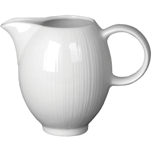Молочник «Спайро»; фарфор; 285мл; D=50, H=105, L=145, B=95мм; белый