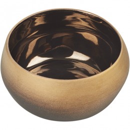 Салатник; керамика; 120мл; D=88, H=40мм; черный, золотой