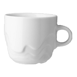 Чашка кофейная «Мелодия»; фарфор; 170мл; D=71, H=63, B=99мм; белый