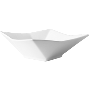 Салатник квадратный «Бистро»; фарфор; 40мл; H=6, L=17, B=17см; белый