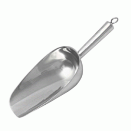Совок для льда; сталь нержавеющая ; 250мл; , H=43, L=242, B=78мм; металлический 