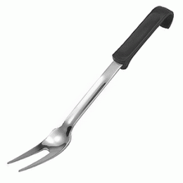 Вилка для мяса; полипропилен , сталь нержавеющая ; L=340/100, B=70мм; металлический , черный