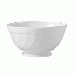 Пиала «Трианон»; стекло; 0, 5л; D=13, H=6, L=10см; белый