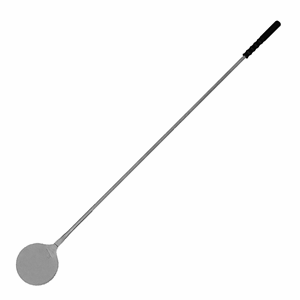 Лопата поворотная  для пиццы; сталь нержавеющая , резина; D=30, L=170см; металлический , черный