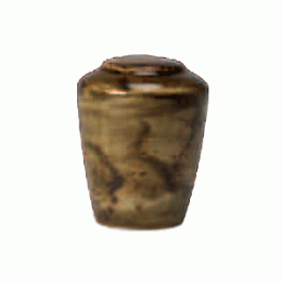 Солонка «Крафт»; фарфор; D=57, H=74мм; коричневый 