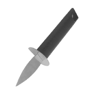 Нож для устриц; сталь нержавеющая , полипропилен ; , H=30, L=170, B=42мм; черный, металлический 