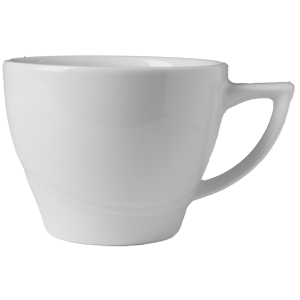 Чашка чайная «Атлантис»; фарфор; 180мл; D=85, H=68, L=100, B=85мм; белый