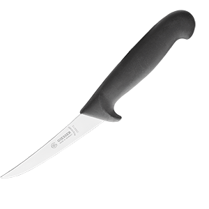 Нож для обвалки мяса; L=257/125, B=22мм; черный, металлический 
