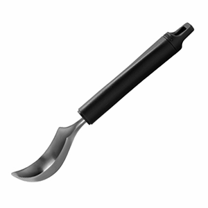 Нож для авокадо; пластик, сталь нержавеющая ; D=70/42, L=188мм; черный, металлический 