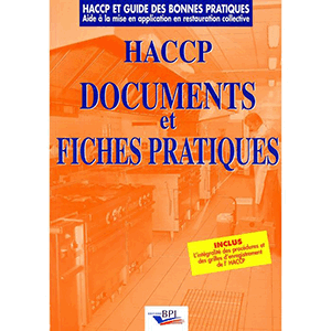 Книга (на франц. ) «Haccp, documents et fiches»; бумага; L=30, B=21, 5см; разноцветный 