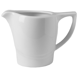 Молочник «Атлантис»; фарфор; 100мл; D=59, H=75, L=110, B=60мм; белый
