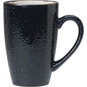 Кружка «Крафт лакрица»; фарфор; 285мл; D=70, H=110, L=105мм; черный