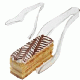 Щипцы для пирожных; поликарбонат; L=24, B=11см